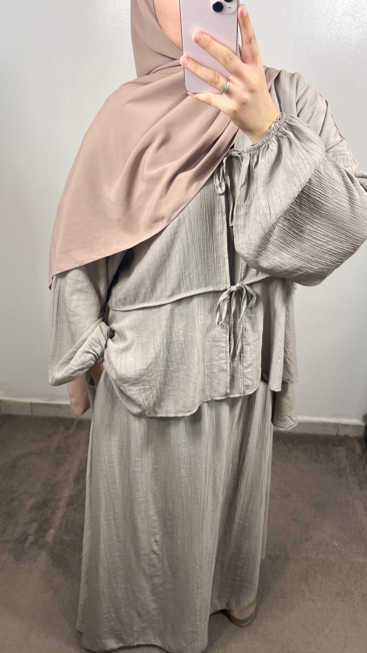 ENSEMBLE JUPE LIYA TAUPE