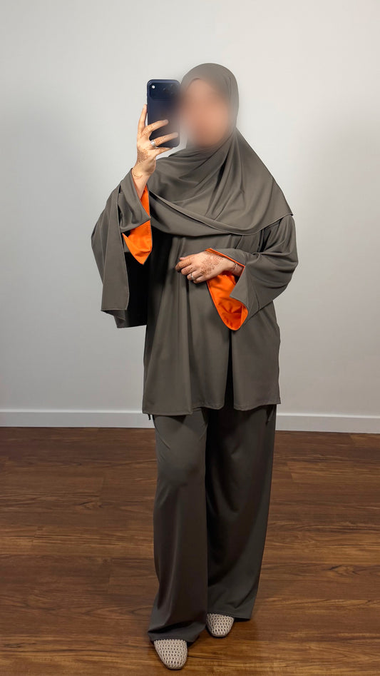 BURKINI SAYA 3 PIÈCES TAUPE