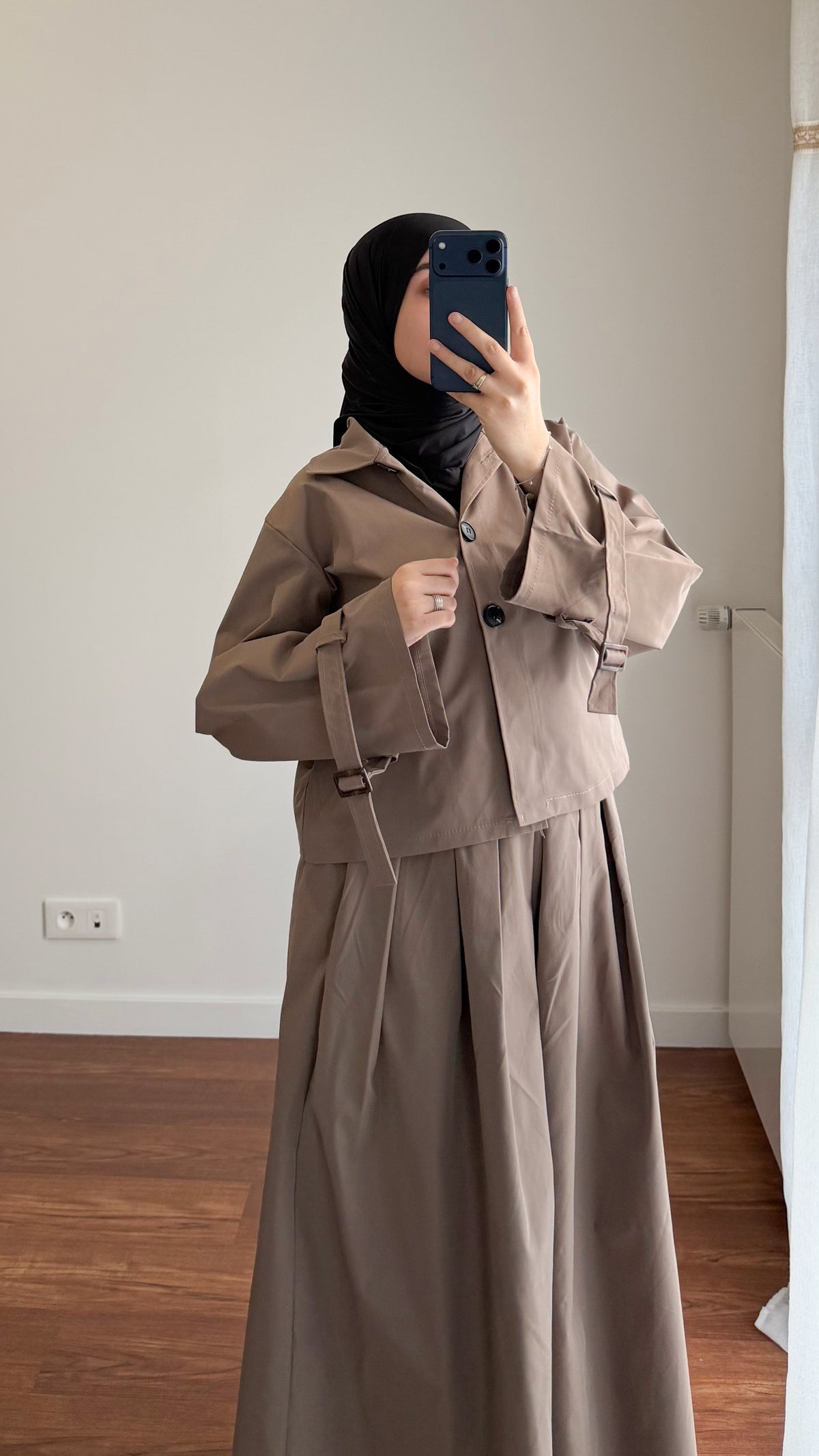 ENSEMBLE TRENCH TAUPE