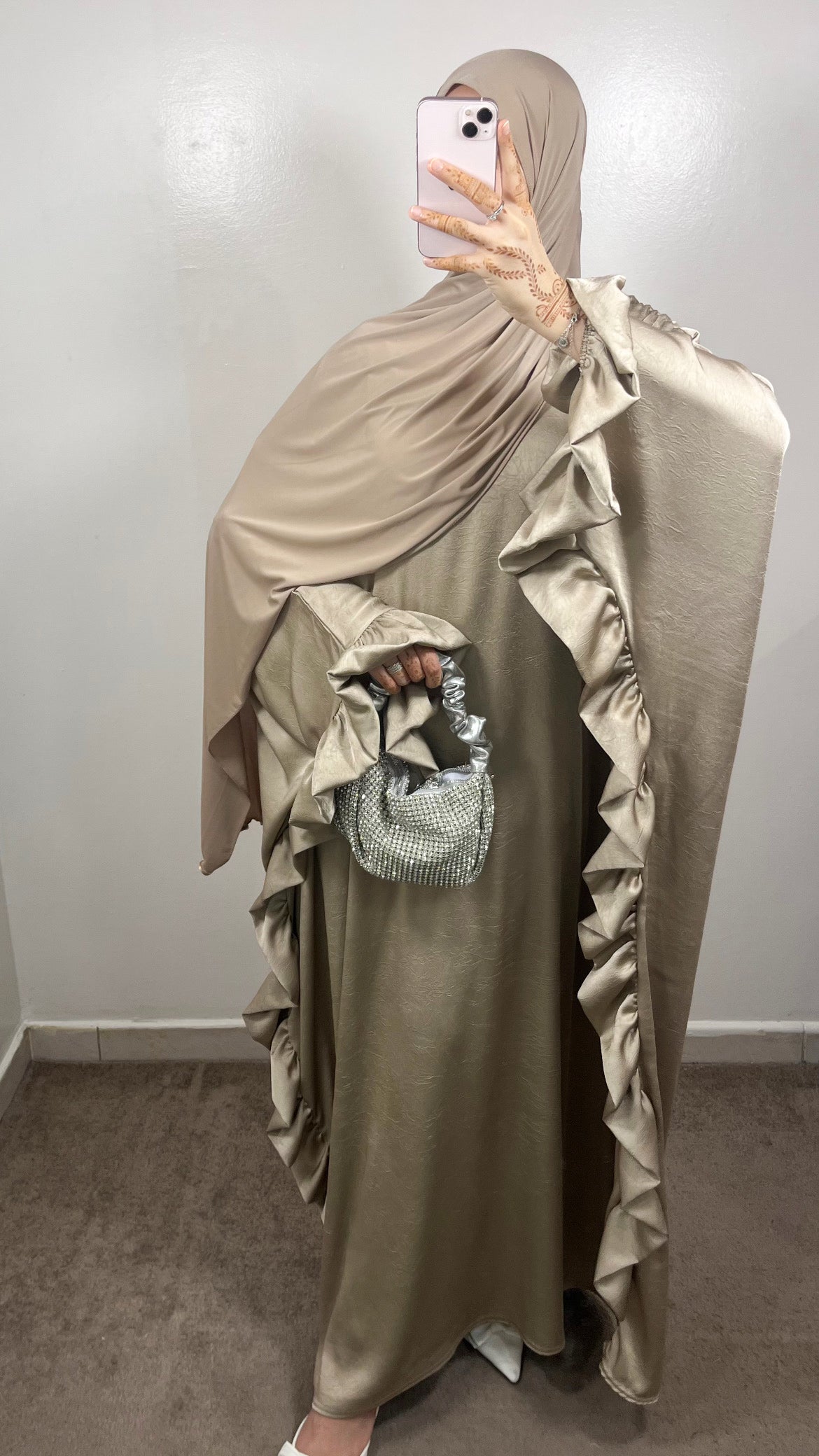 ABAYA BUTTERFLY TAUPE