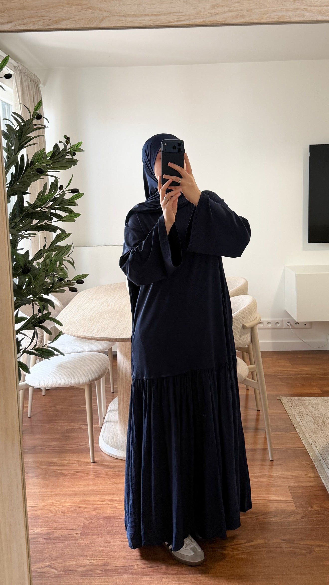 ROBE T-SHIRT BLEU MARINE