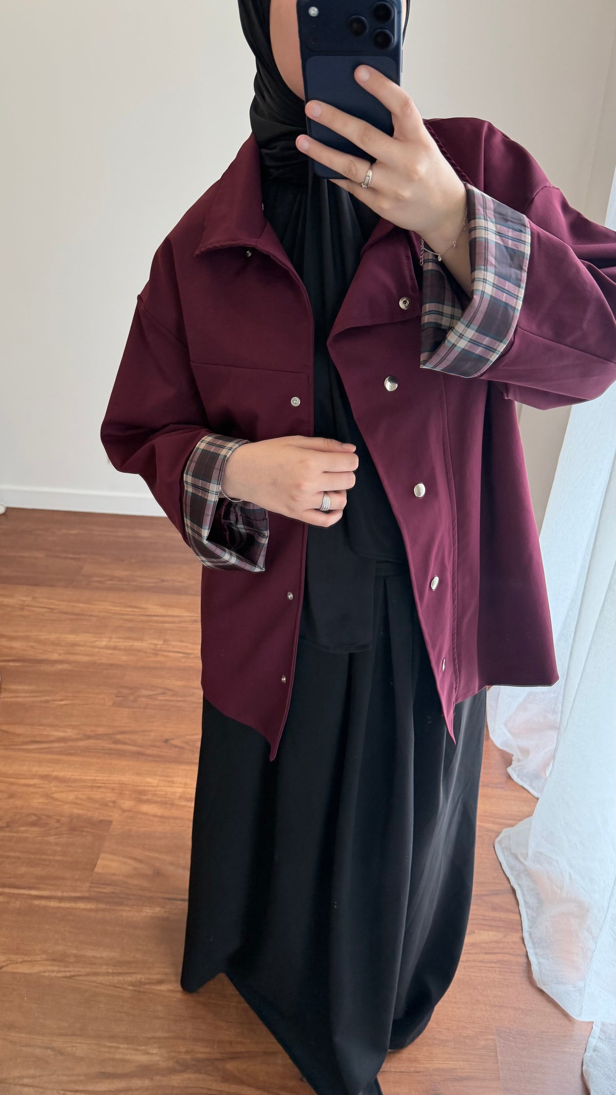 VESTE LIYA BORDEAU
