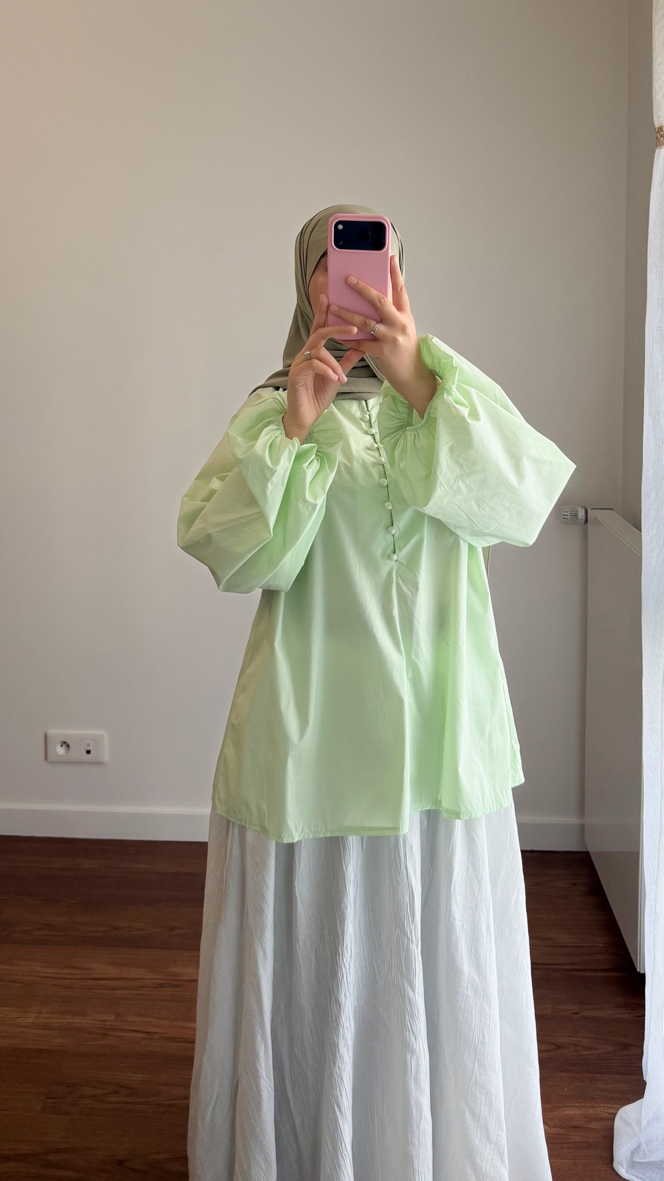 BLOUSE SIYA POPELINE VERT