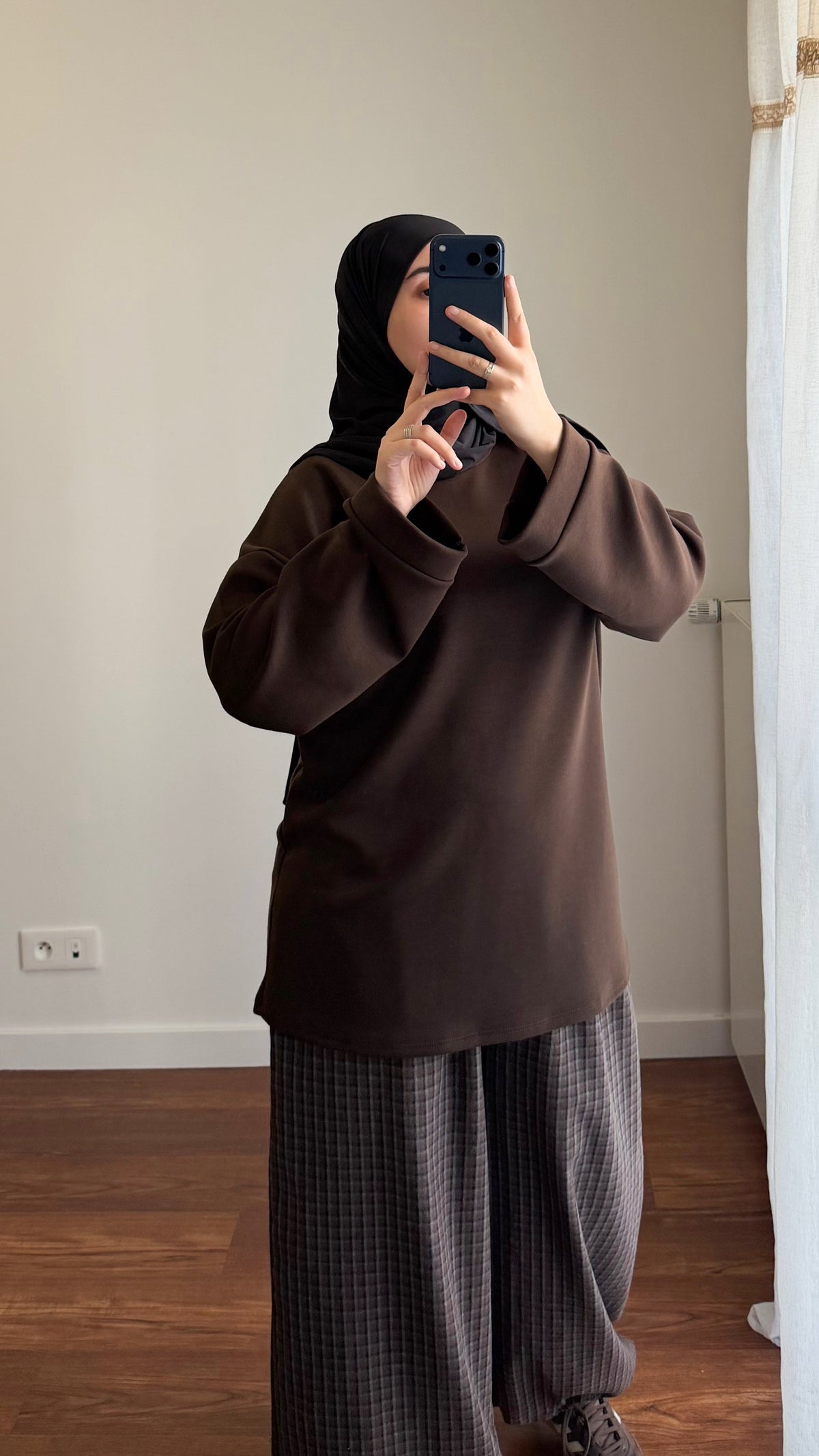 T-SHIRT ÉPAIS MARRON