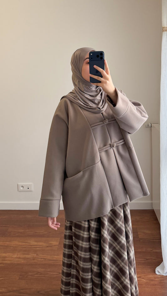 VESTE YUNA TAUPE