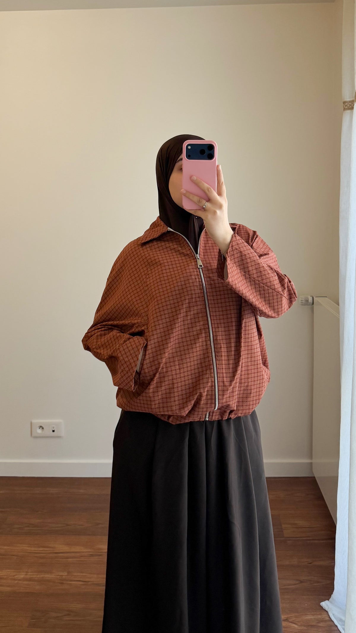 VESTE ZIPPÉE HAYA BRIQUE