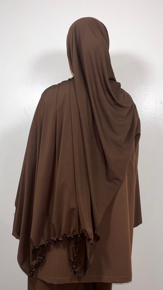 LUXURY PREMIUM JERSEY HIJAB BROWN