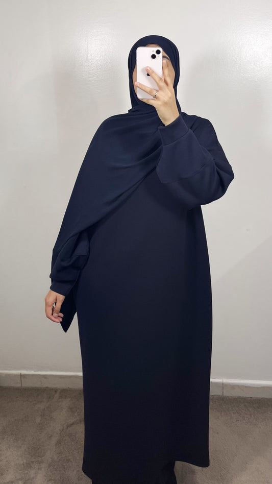ROBE SWEAT COMFY BLEU MARINE