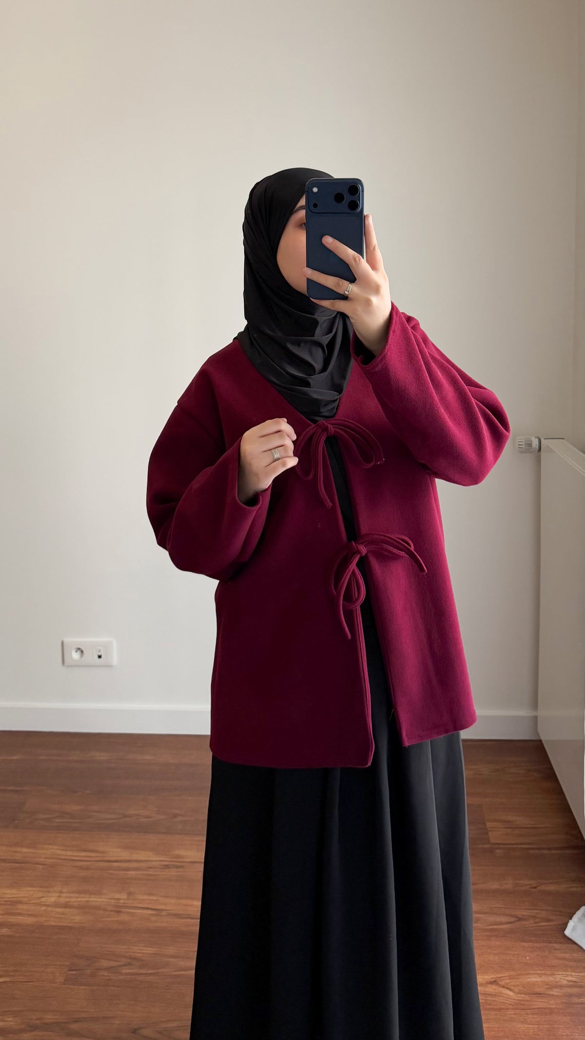 VESTE INAYA BORDEAU