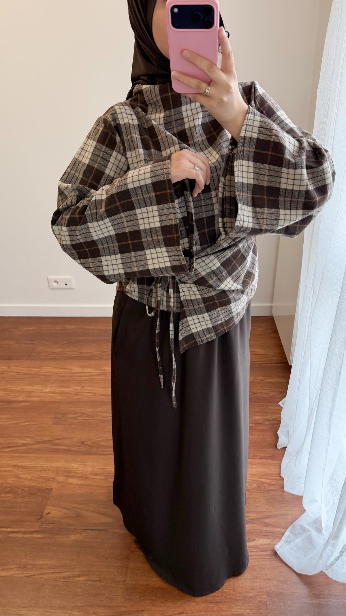 ENSEMBLE JUPE MAYRA MARRON