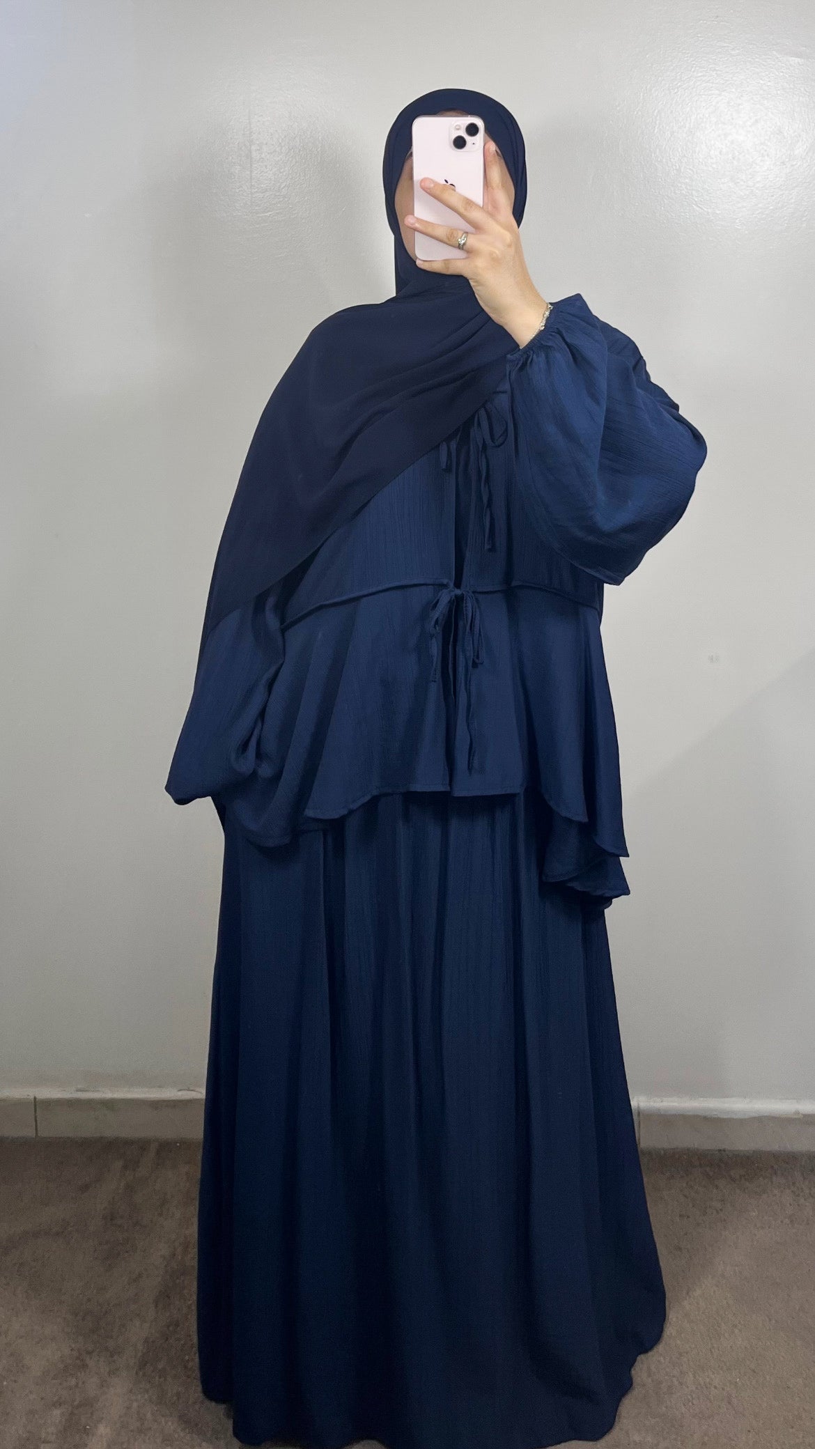 ENSEMBLE JUPE LIYA BLEU MARINE