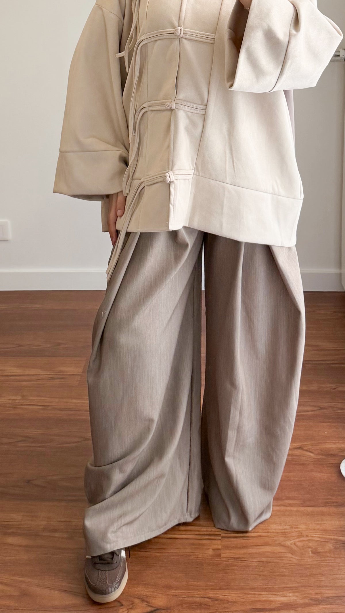 PANTALON BAGGY TAUPE