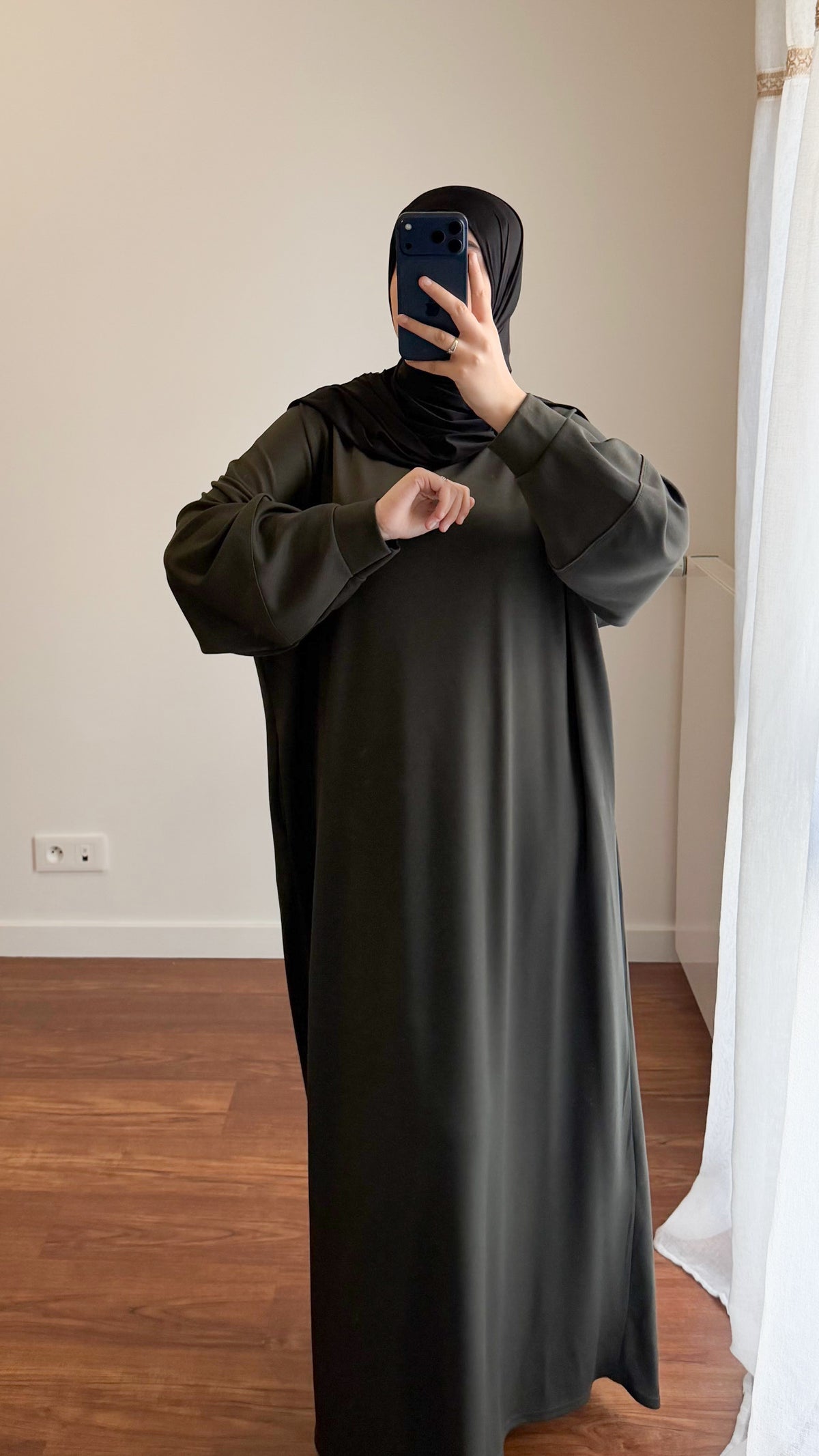 ROBE SWEAT VERT FONCÉ