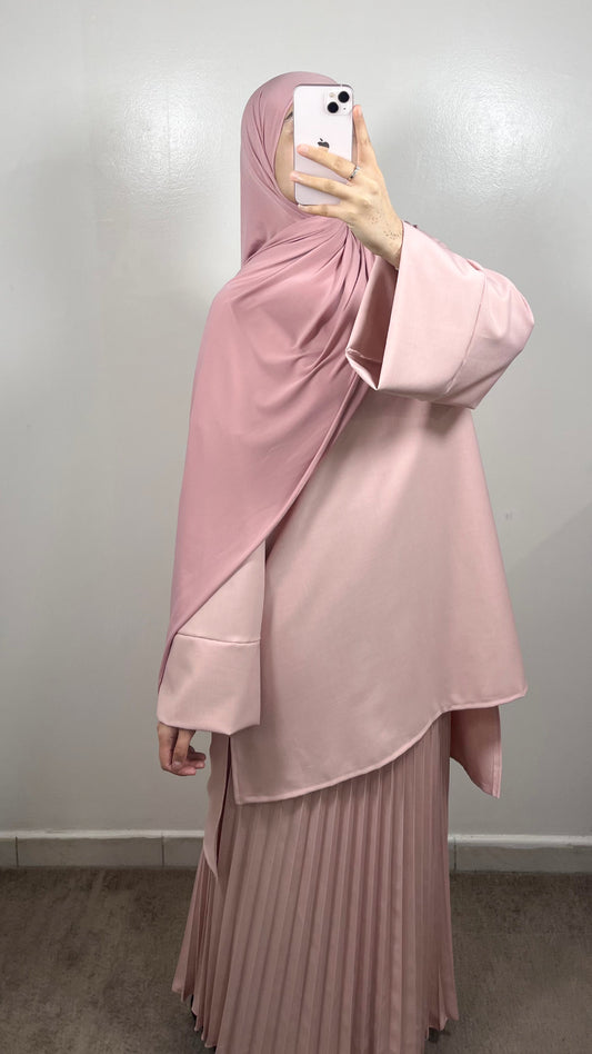 ENSEMBLE JUPE PLISSÉE EMAAN ROSE