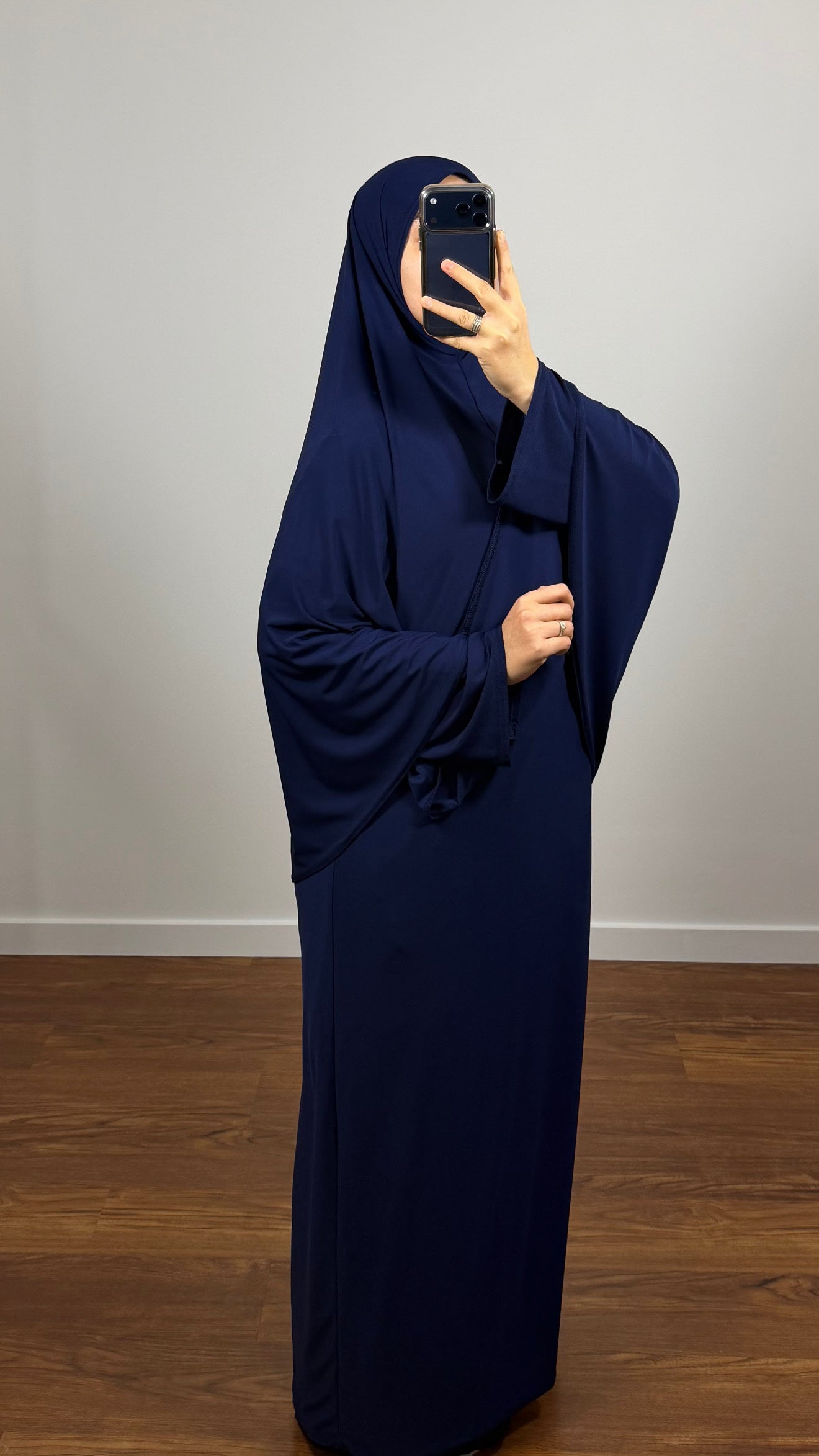 ENSEMBLE DE PRIÈRE BLEU MARINE EN JERSEY PREMIUM