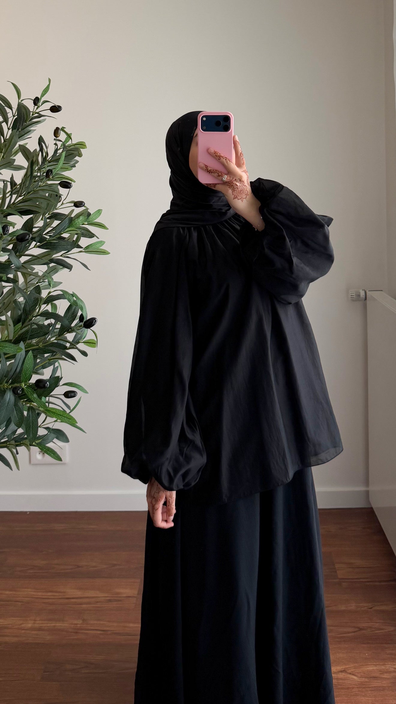 BLOUSE TENCEL NOIR