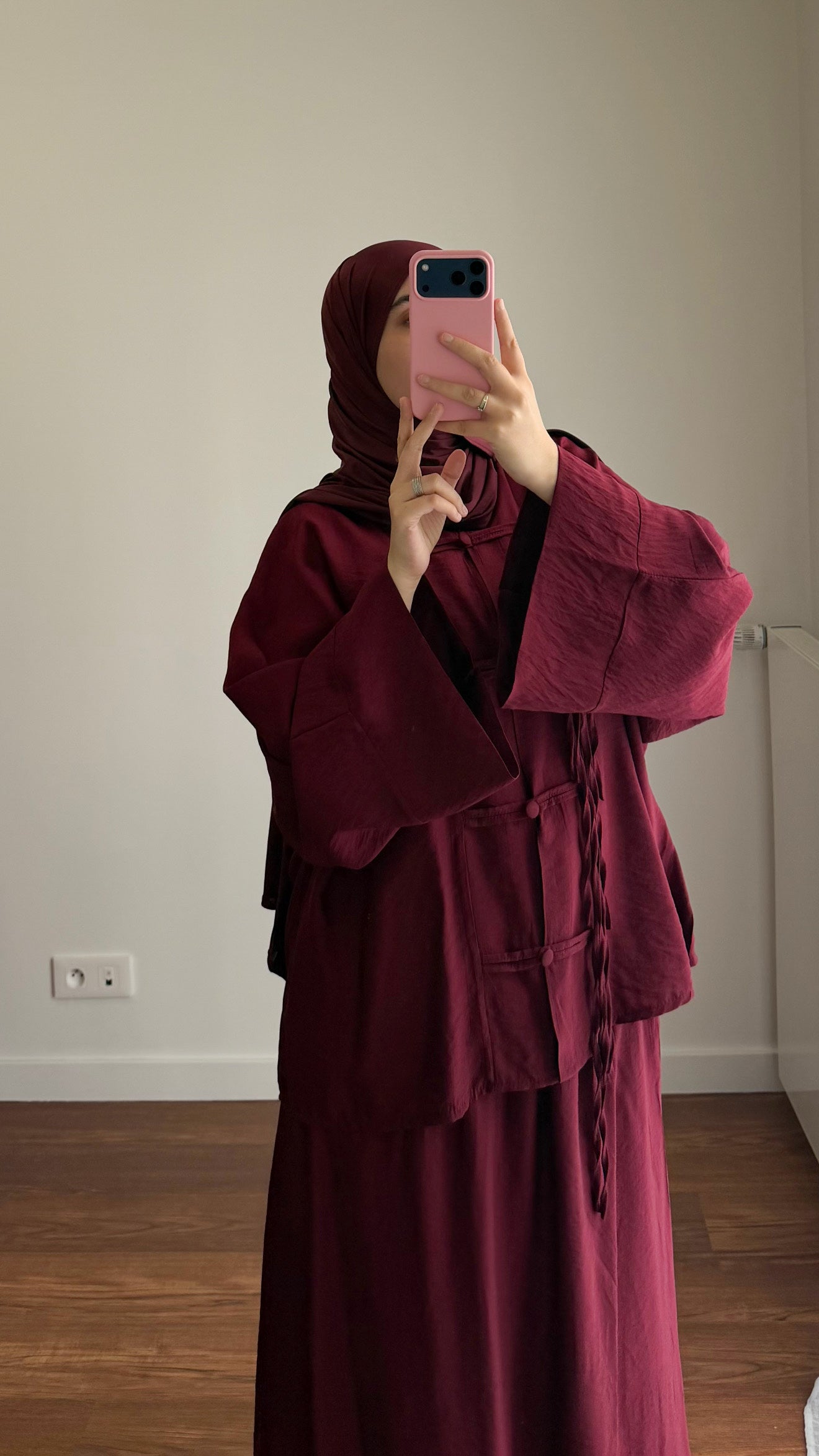 ENSEMBLE JUPE TOKYO BORDEAU