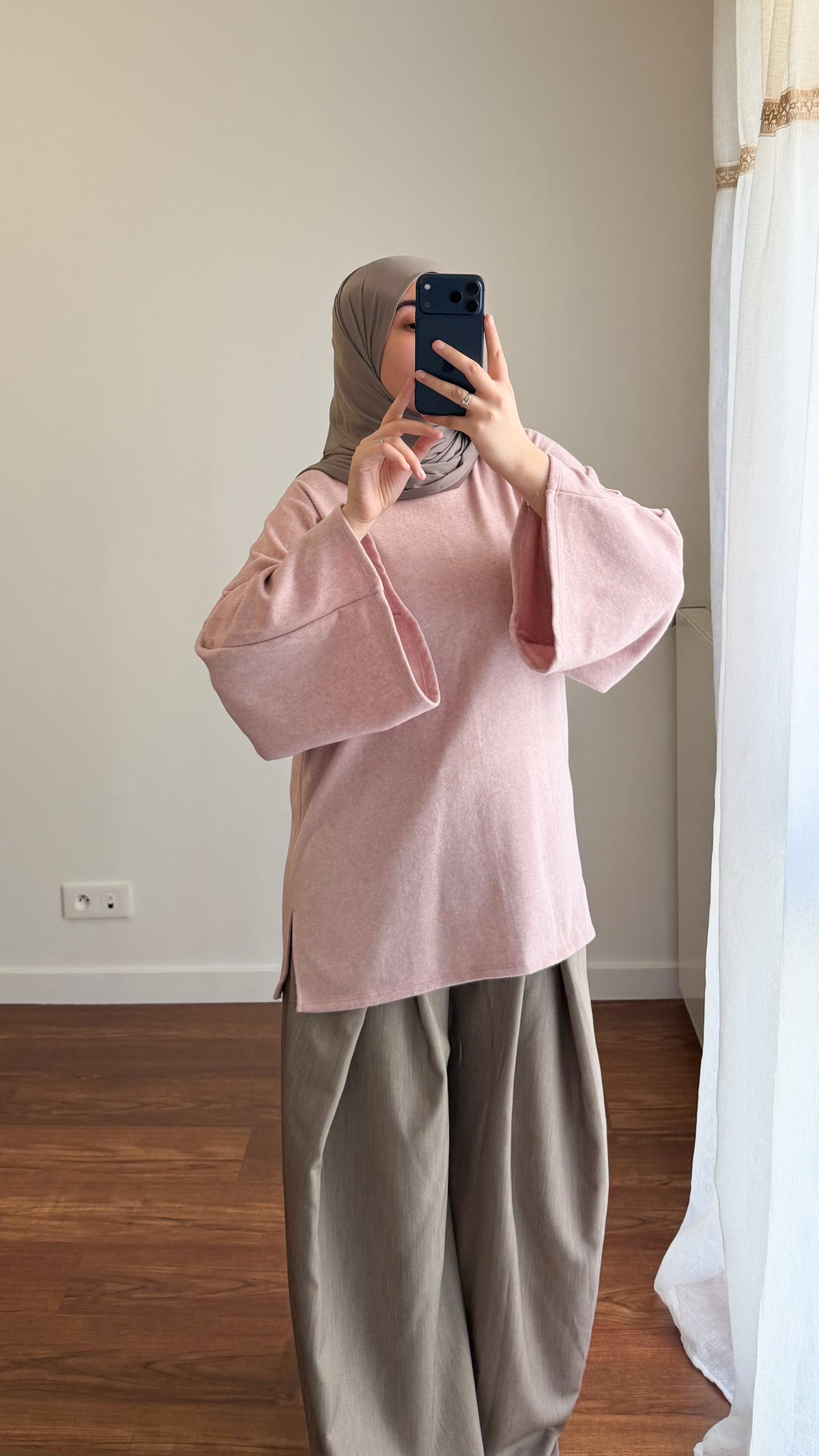 T-SHIRT PULL ROSE