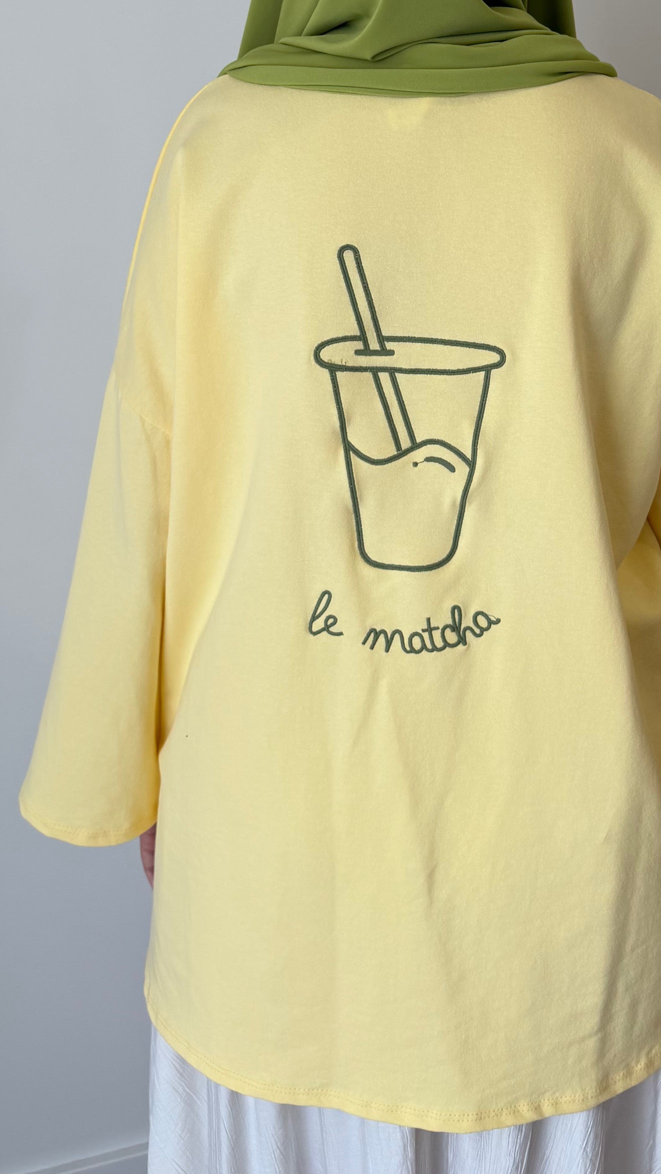 T-SHIRT MATCHA JAUNE