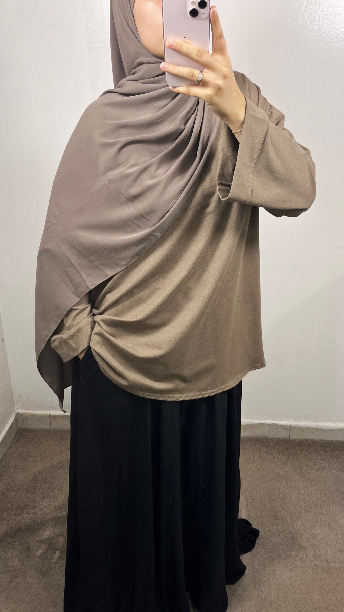 T-SHIRT COTON TAUPE