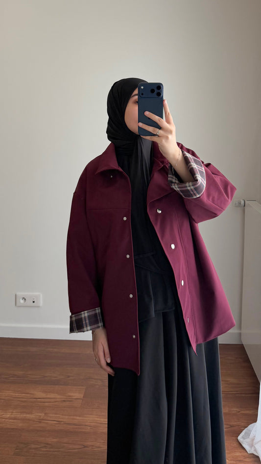 VESTE LIYA BORDEAU