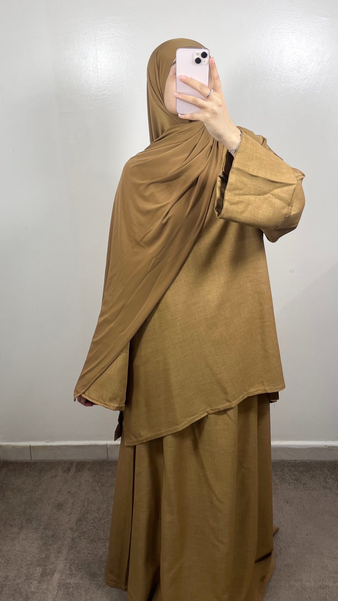 ENSEMBLE JUPE AYAT CAMEL