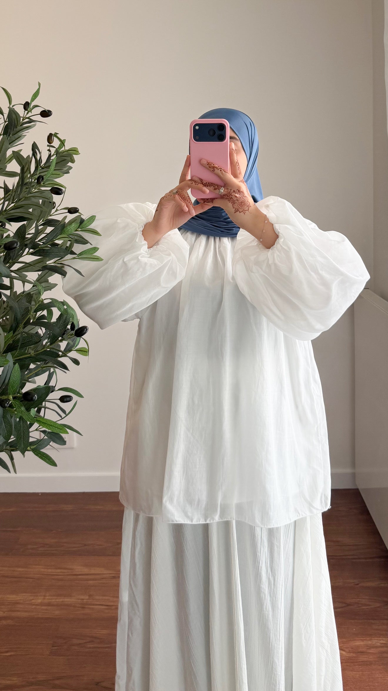 BLOUSE TENCEL BLANCHE