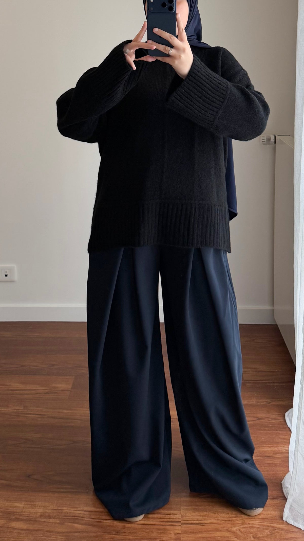 PANTALON BAGGY BLEU MARINE