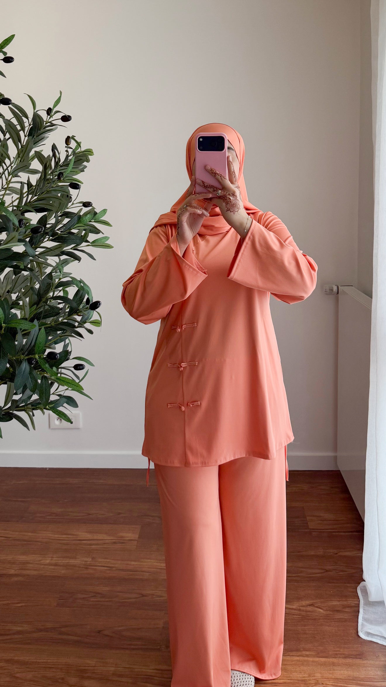 BURKINI TOKYO 3 PIÈCES ORANGE PÊCHE