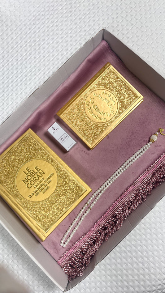 ISLAMIC BOX OLD PINK/GOLD