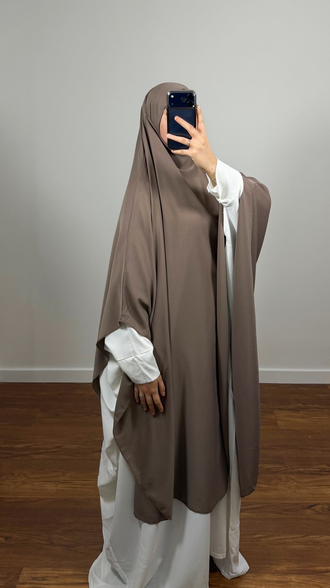 MAXI KHIMAR TAUPE