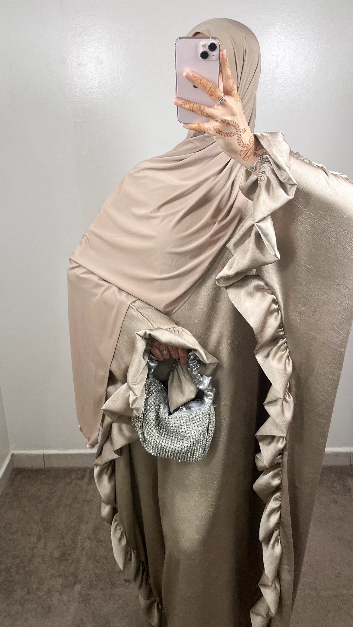ABAYA BUTTERFLY TAUPE