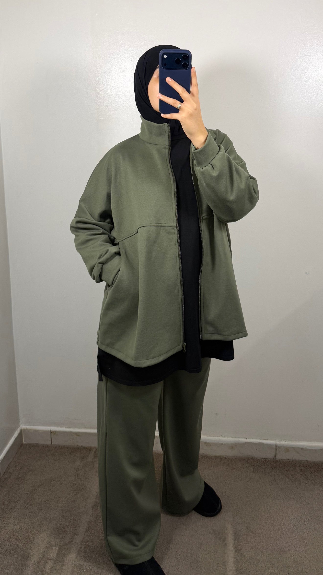 ENSEMBLE COMFY VERT KAKI