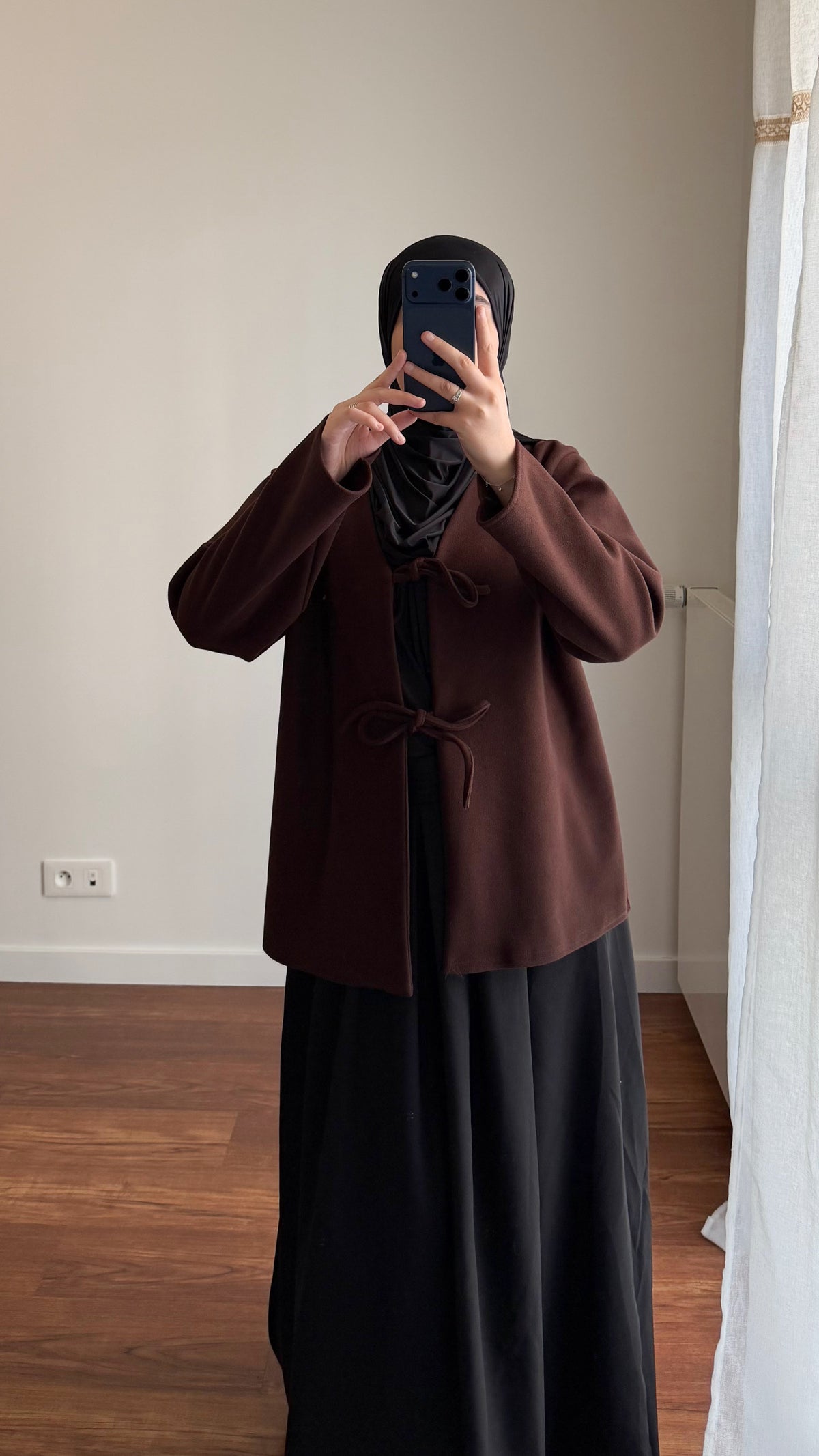 VESTE INAYA MARRON