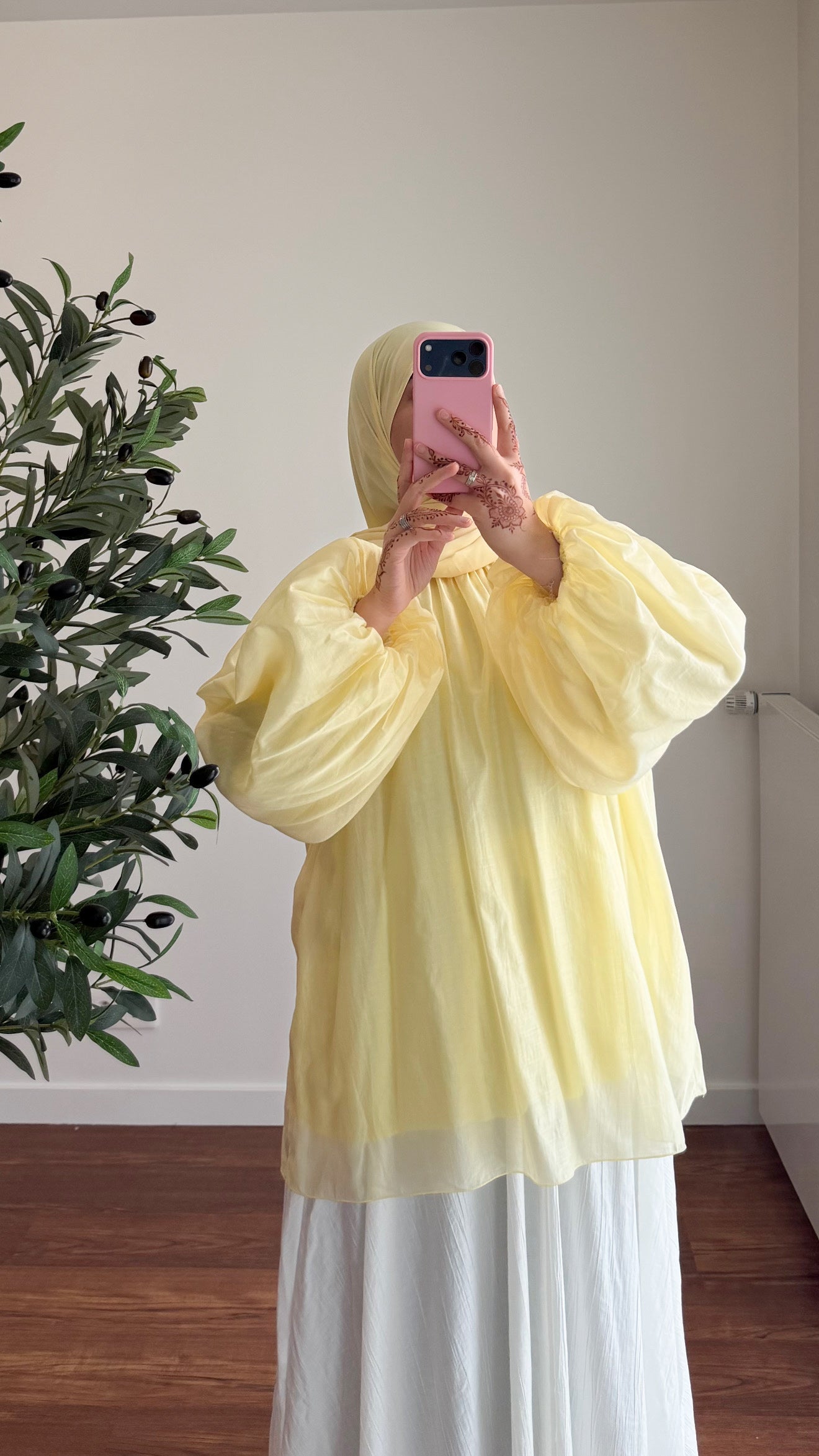 BLOUSE TENCEL JAUNE