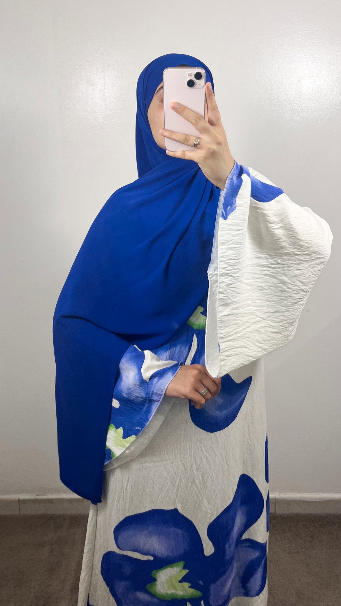 ROBE FLOWER BLANCHE/BLEU