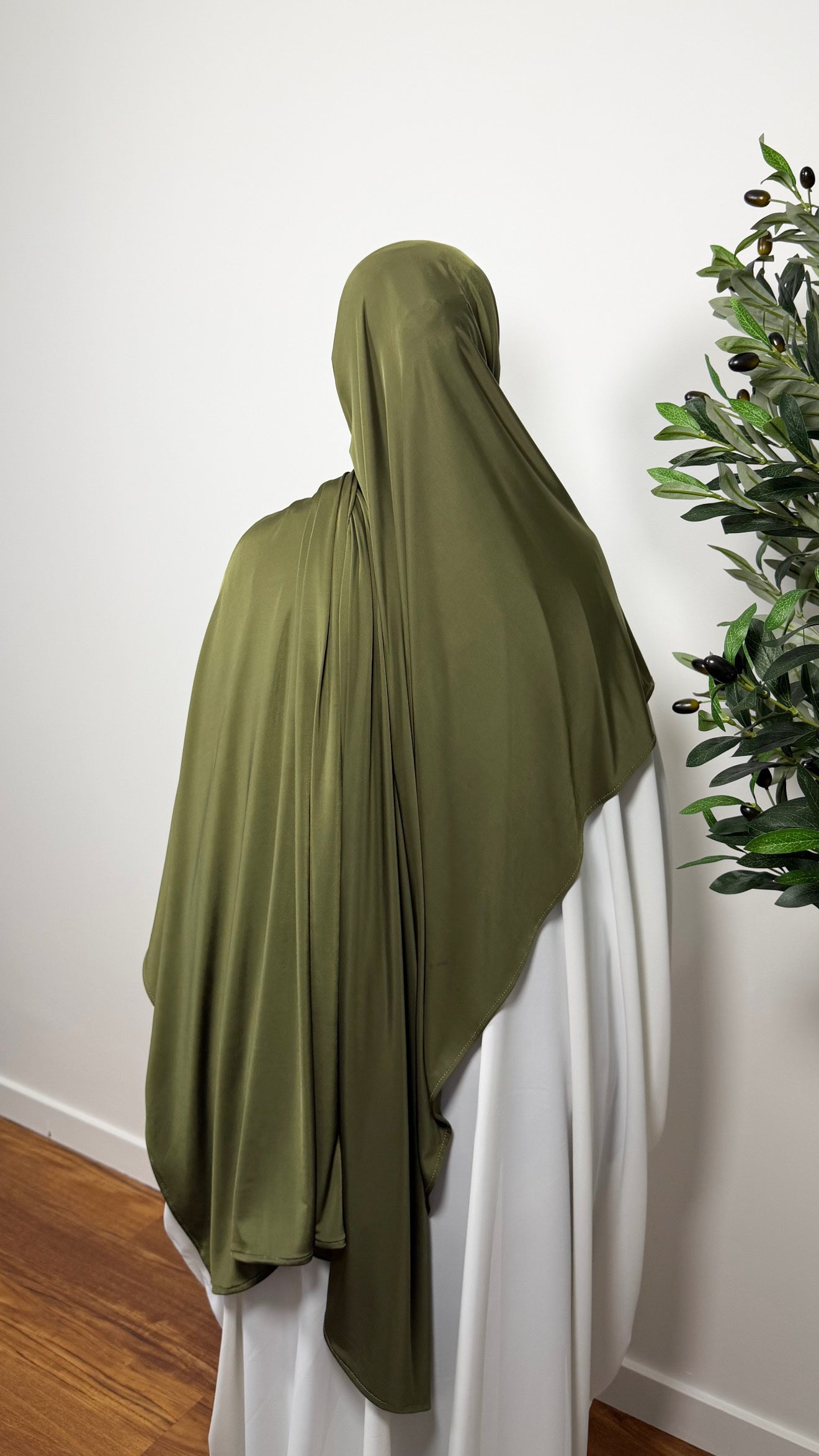 HIJAB JERSEY LIQUID VERT KAKI