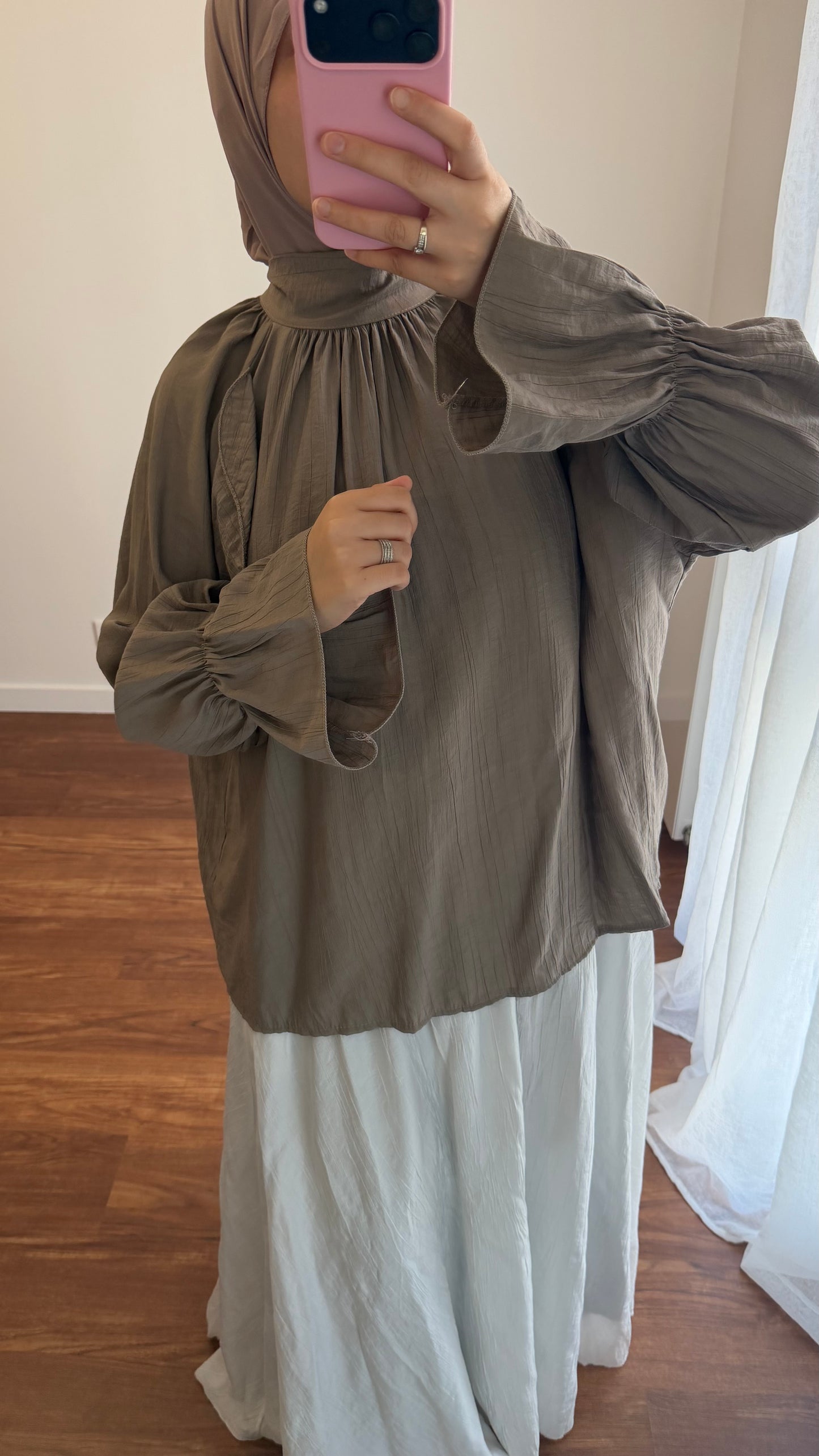 CHEMISIER INAYA TAUPE