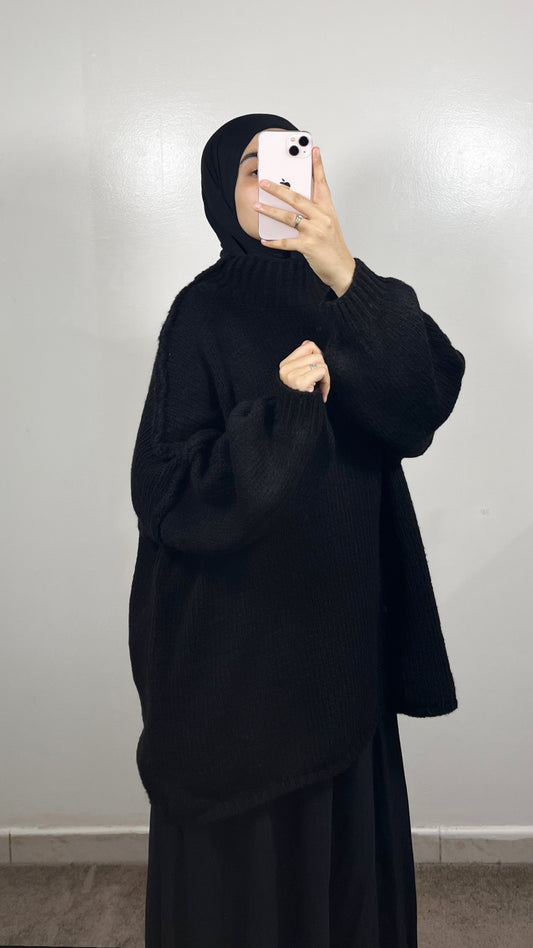 PULL EN LAINE NOIR