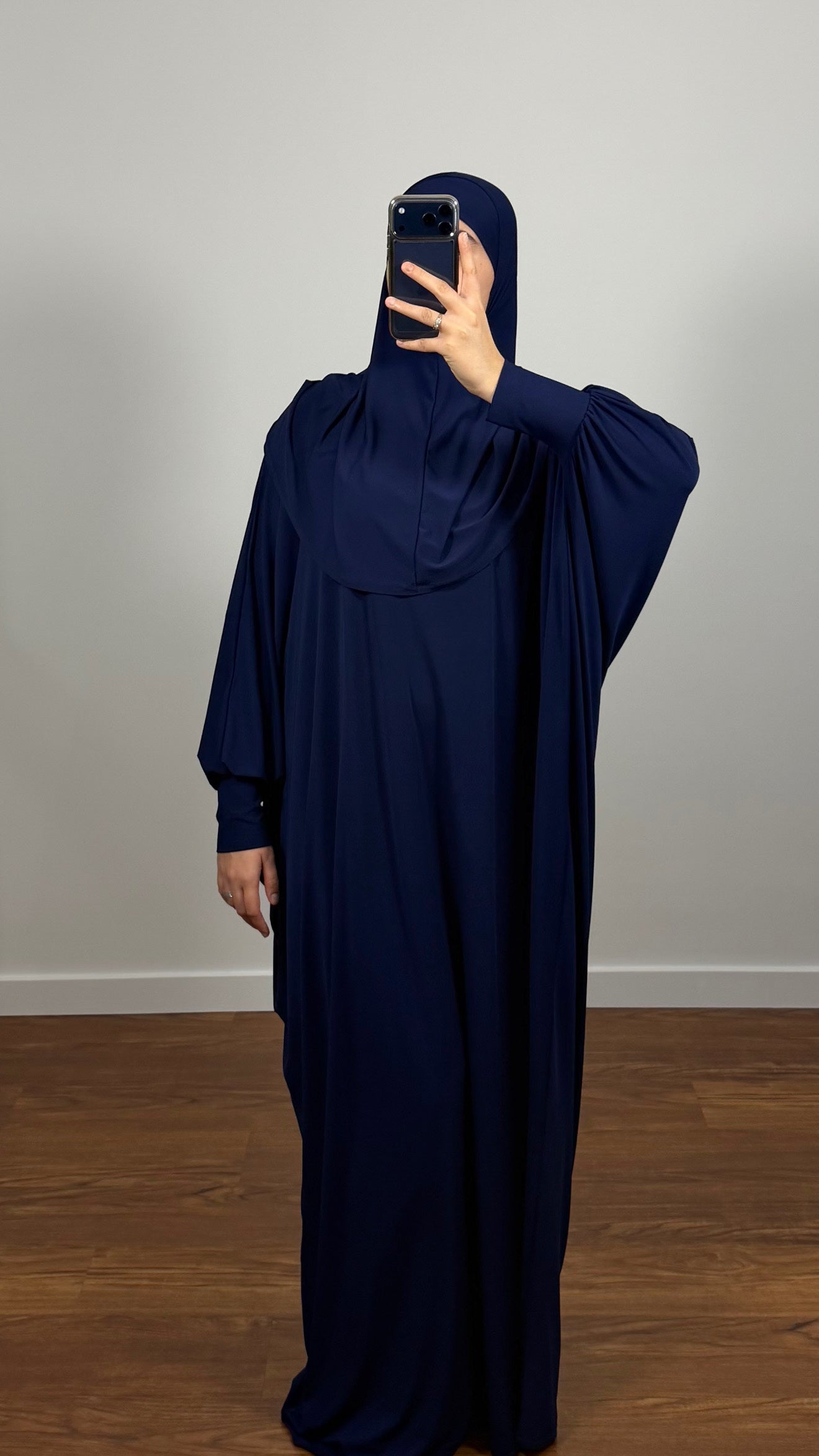 ROBE DE PRIÈRE BLEU MARINE EN JERSEY PREMIUM