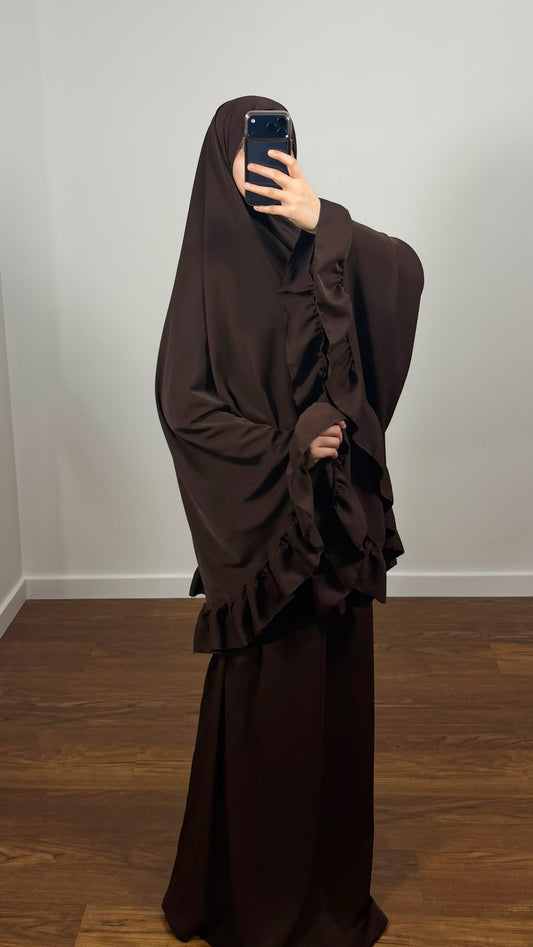 ENSEMBLE DE PRIÈRE BUTTERFLY MARRON