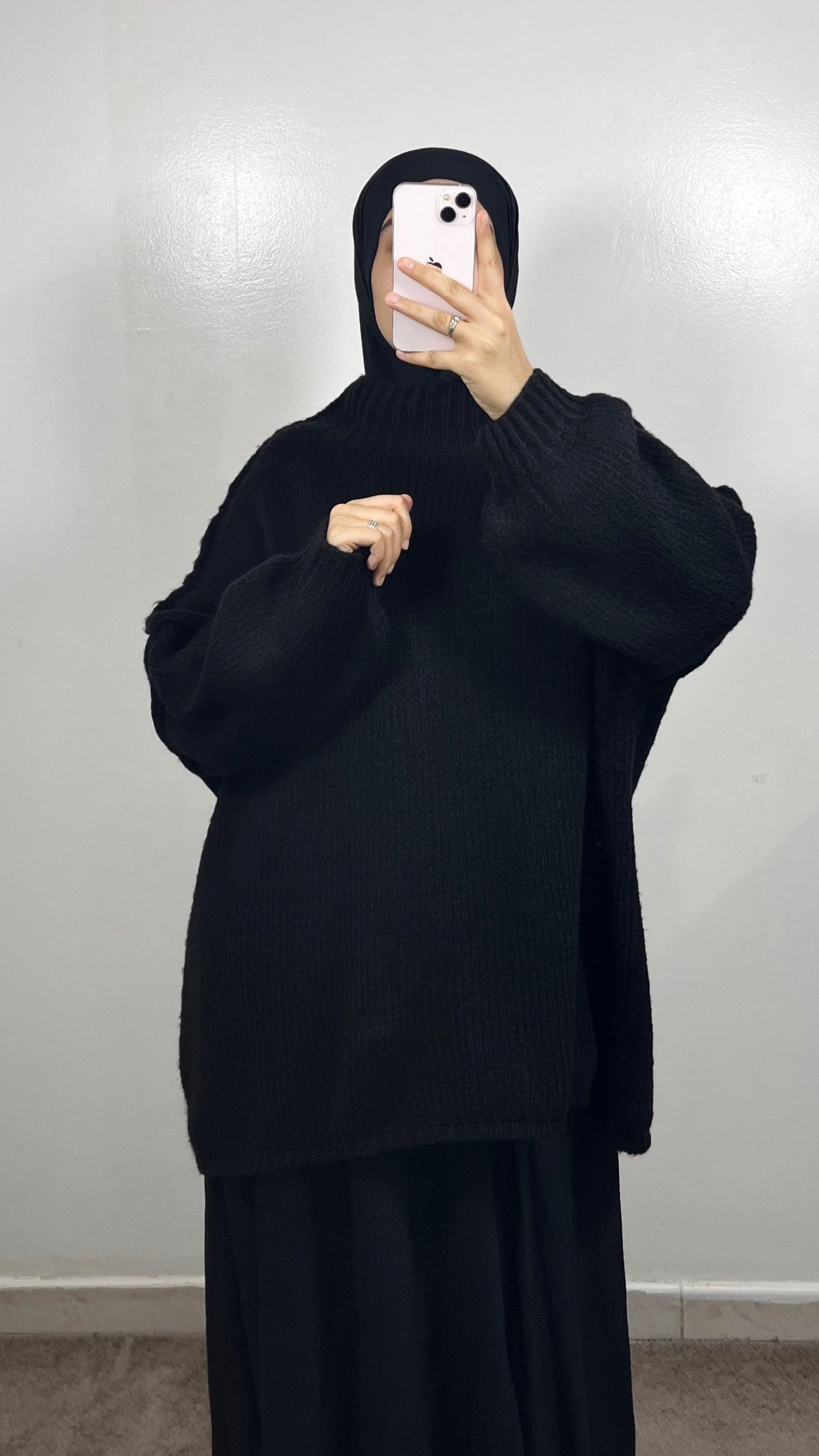 PULL EN LAINE NOIR