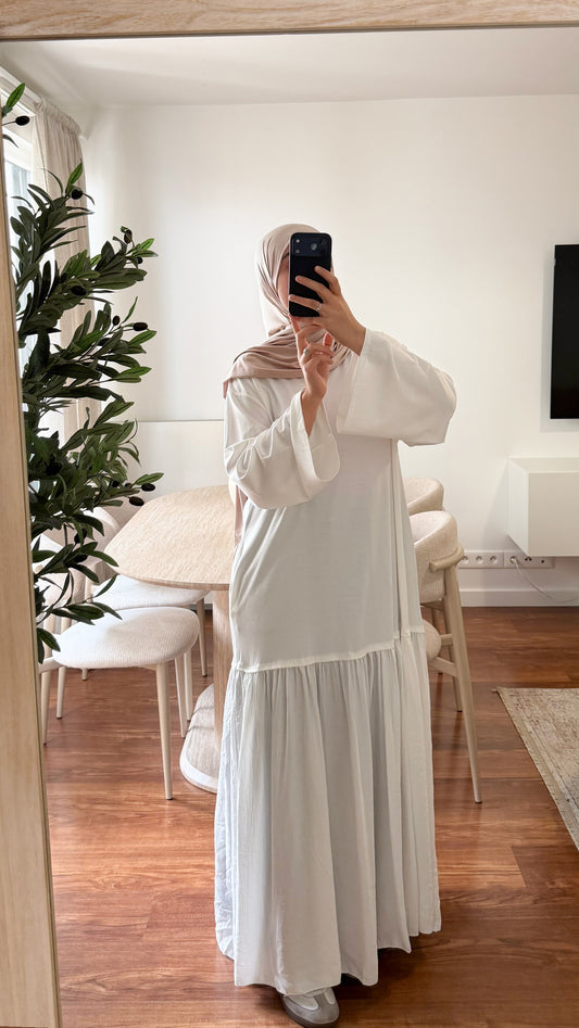ROBE T-SHIRT BLANC
