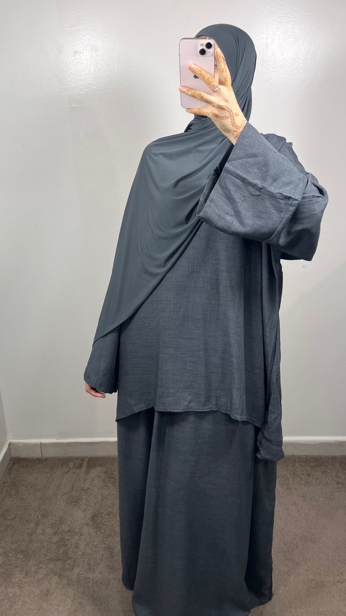 ENSEMBLE JUPE AYAT GRIS ANTHRACITE