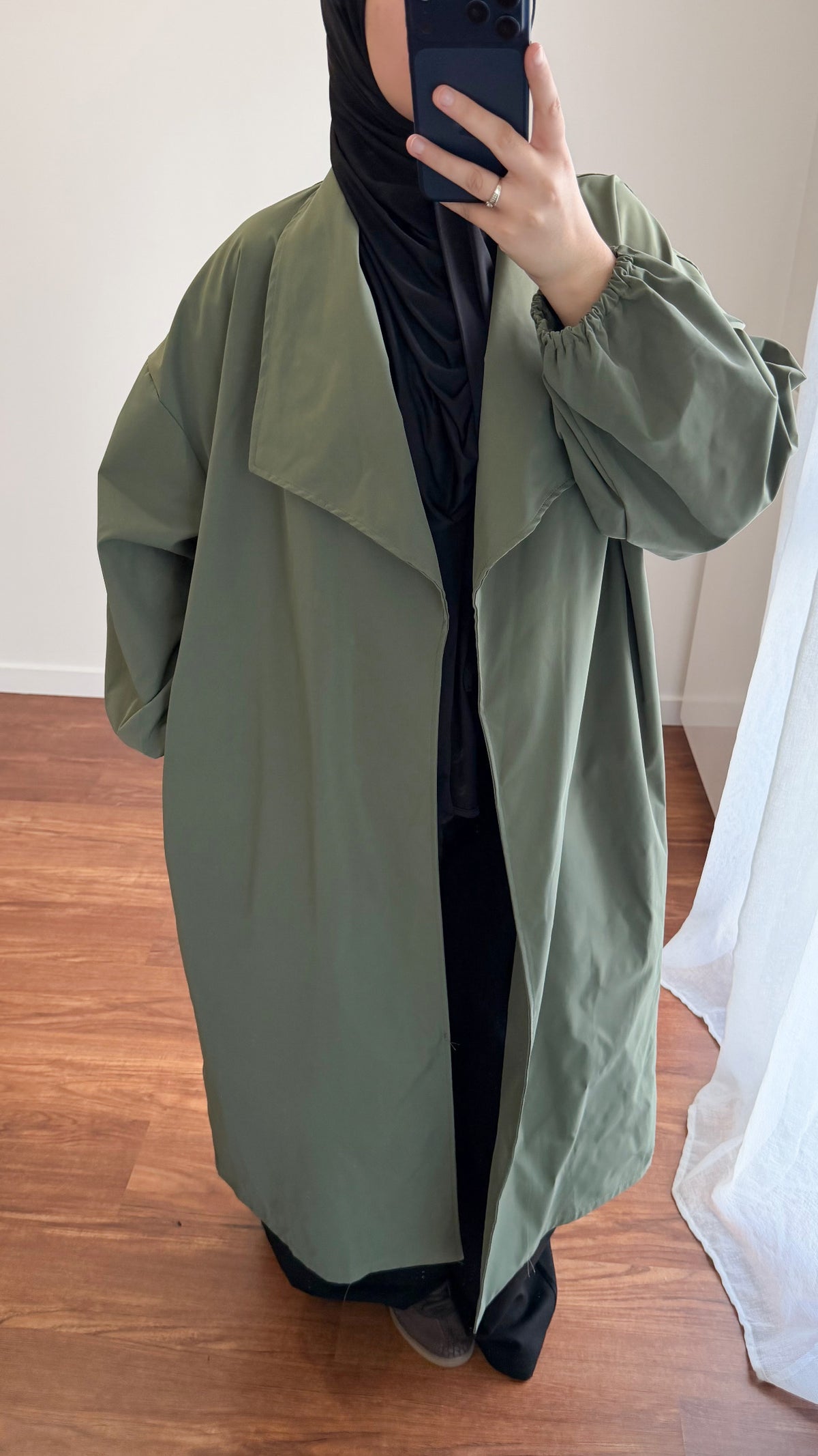 TRENCH BASIQUE VERT