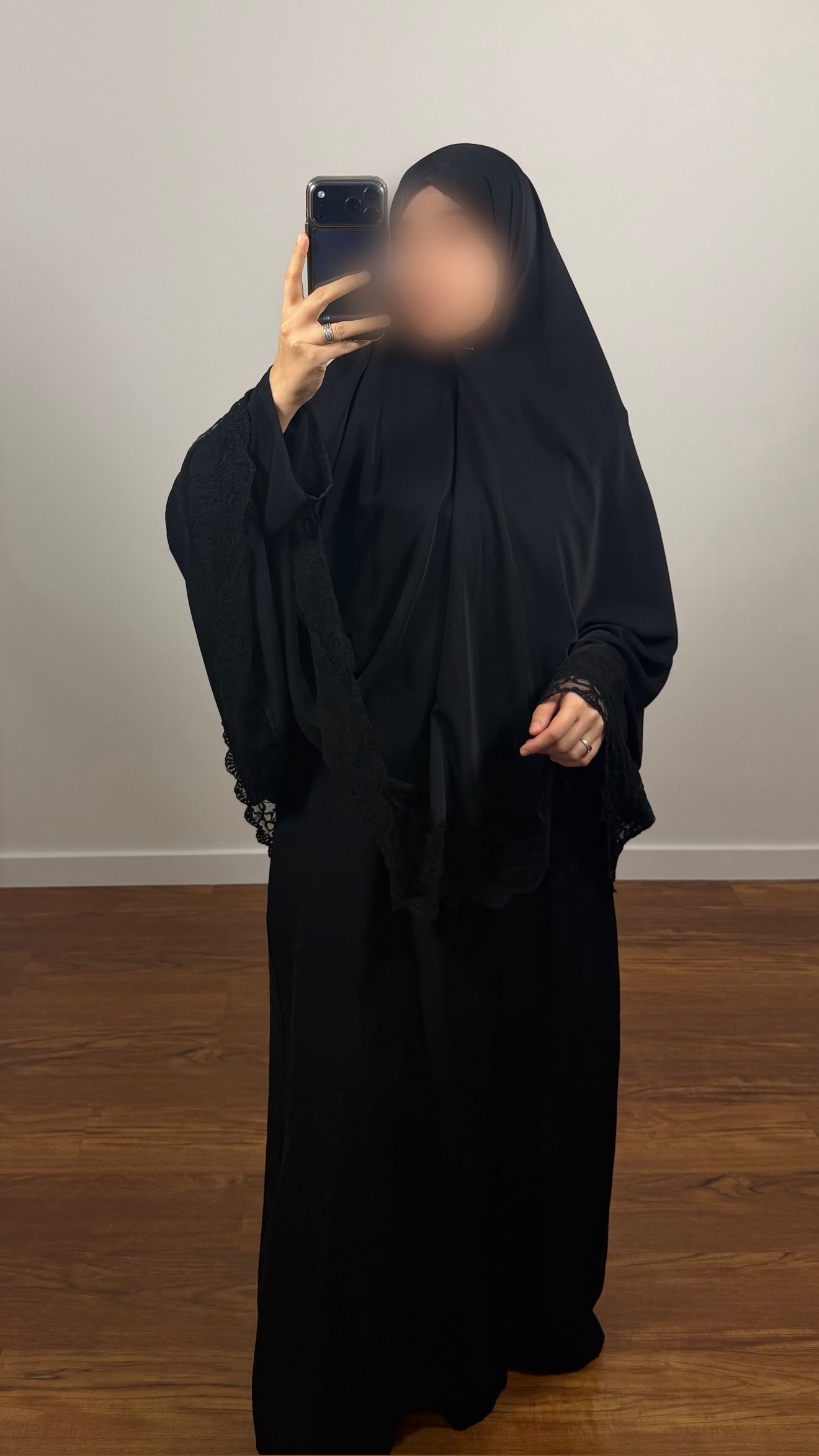 ENSEMBLE DE PRIÈRE DENTELLE NOIR