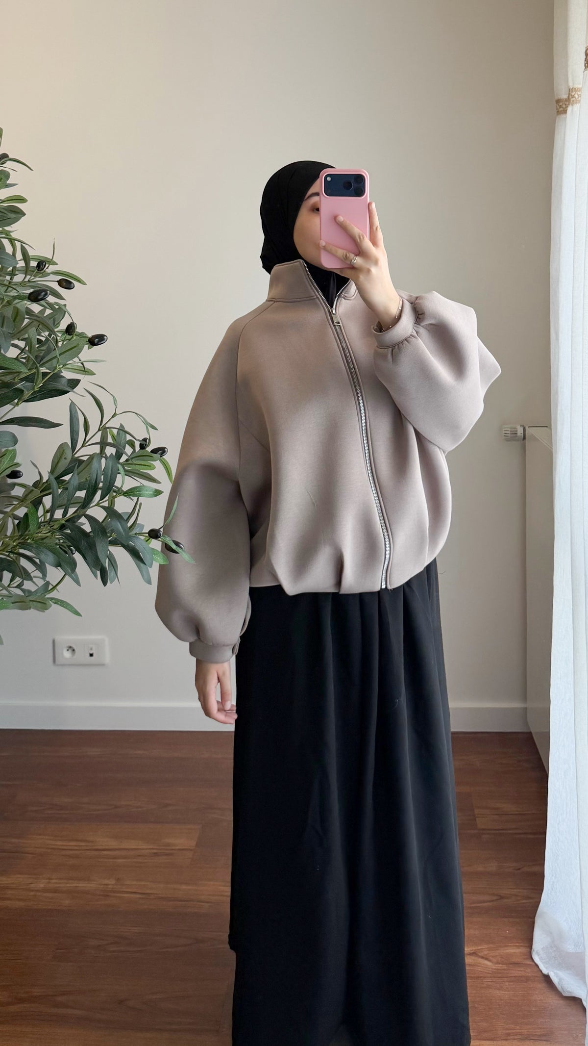 BOMBER TAUPE