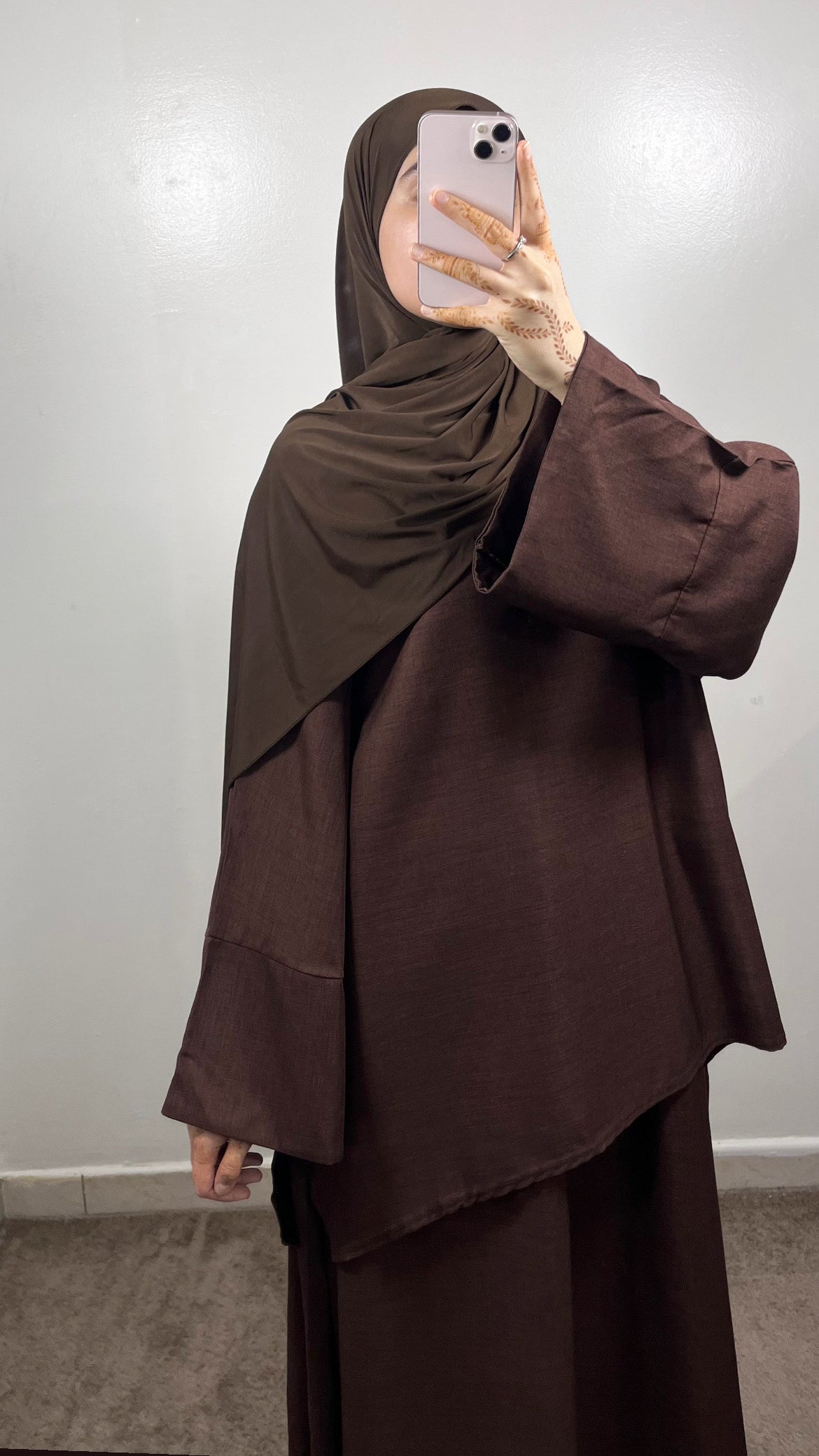ENSEMBLE JUPE AYAT MARRON