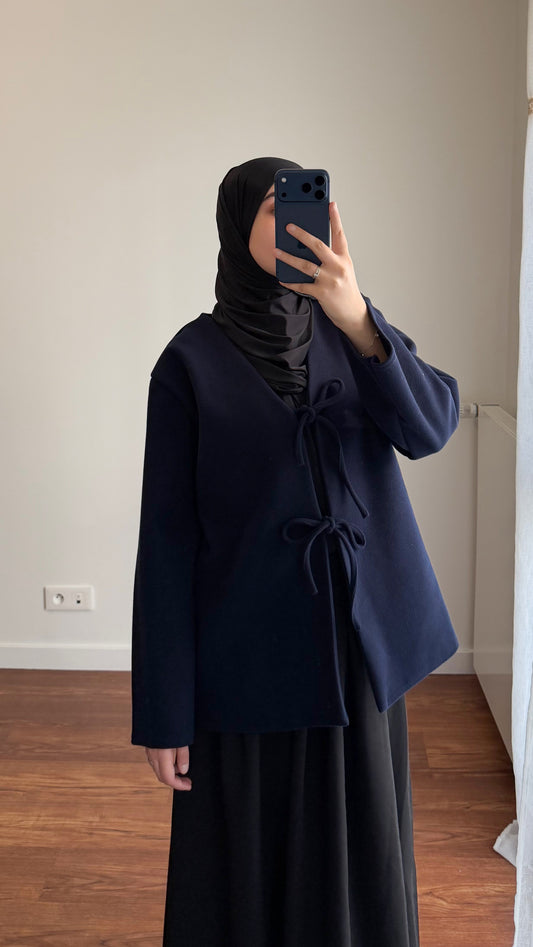 VESTE INAYA BLEU MARINE