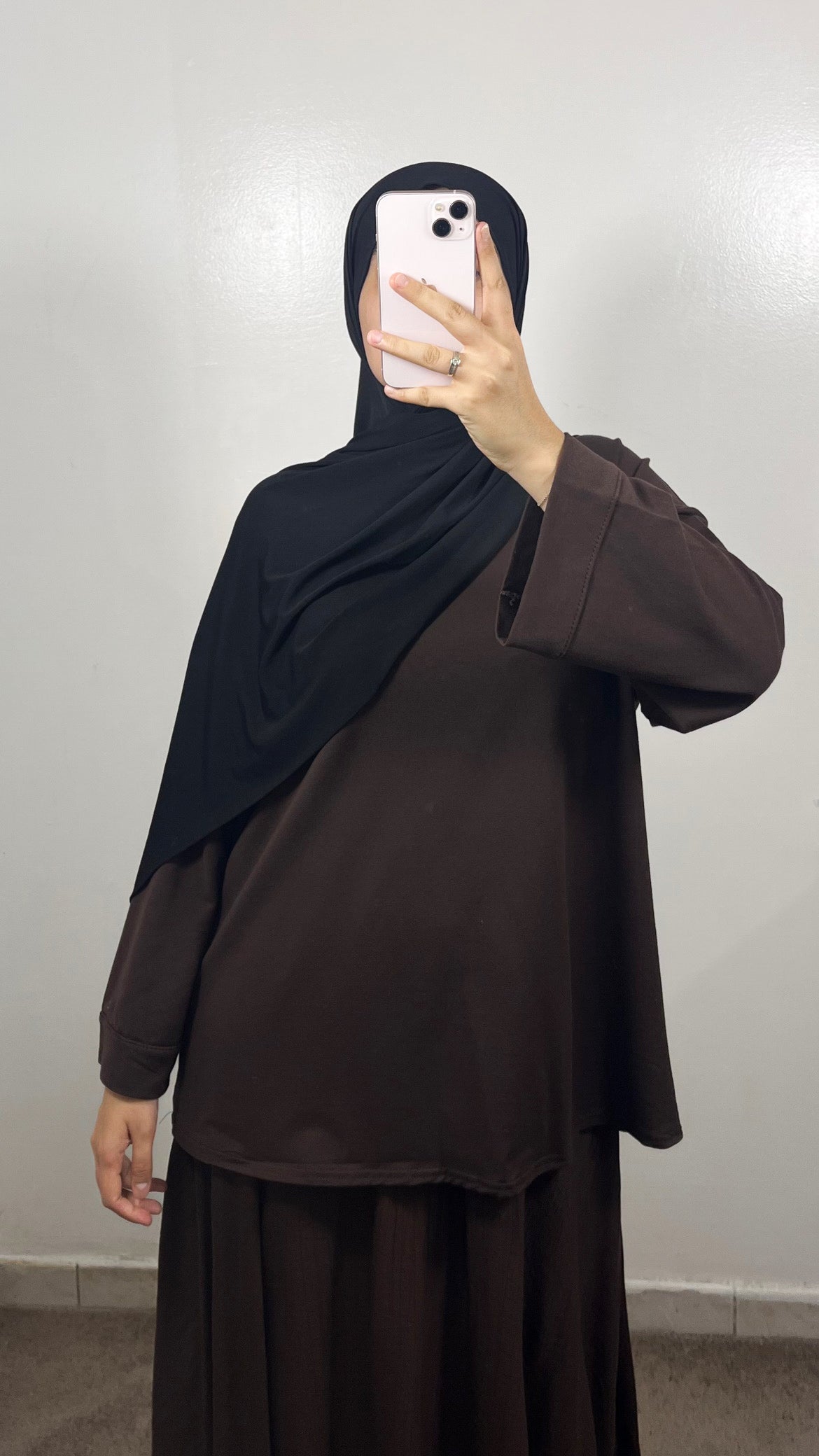 T-SHIRT COTON MARRON
